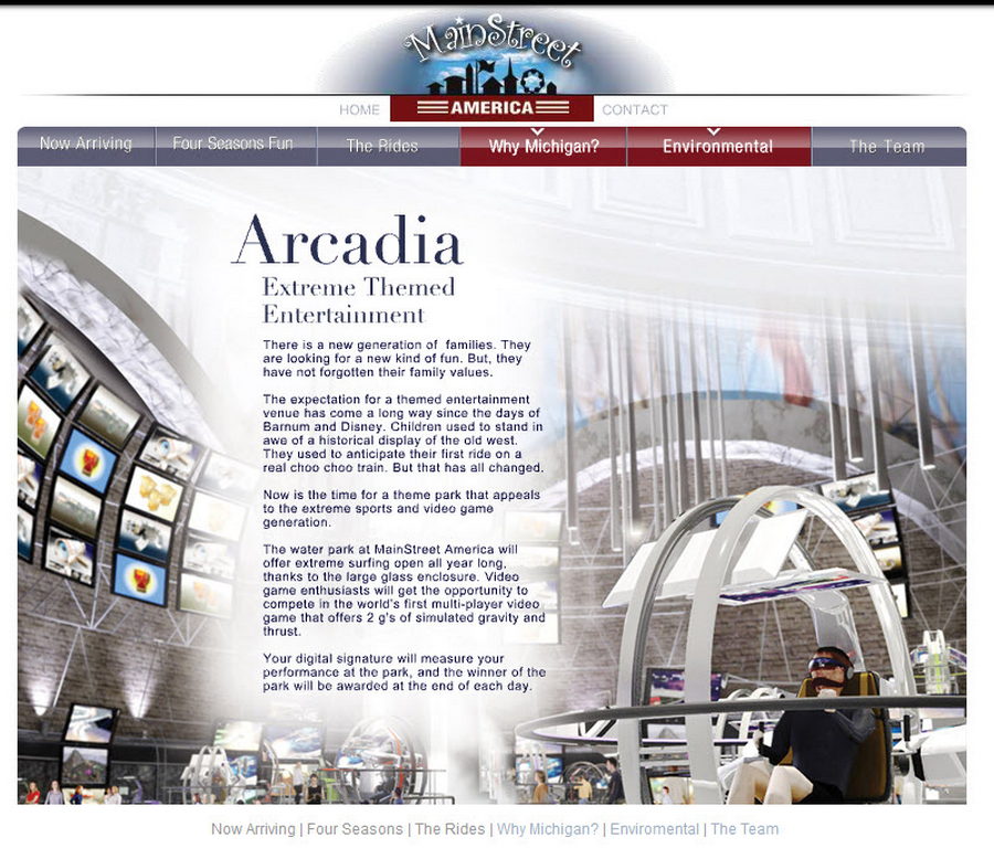 Main Street America Amusement Park (Cancelled) - Recovered From Old Website For Park